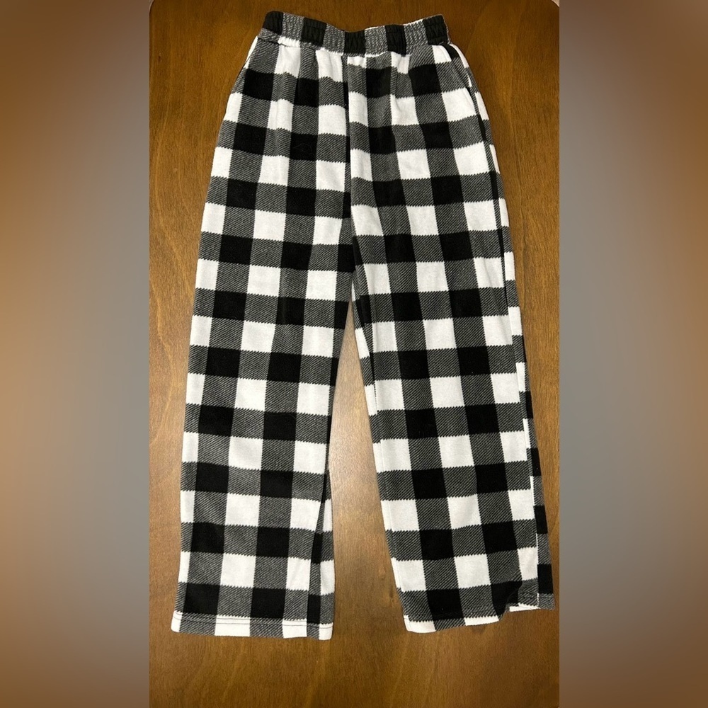 Manfinity Checkered pj pants Side Small Black And White (0274)